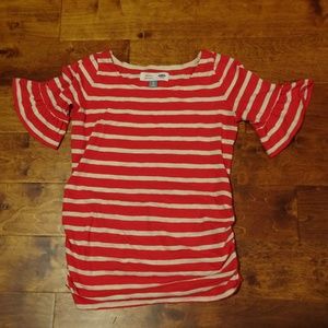 Old Navy Maternity striped bell sleeve top